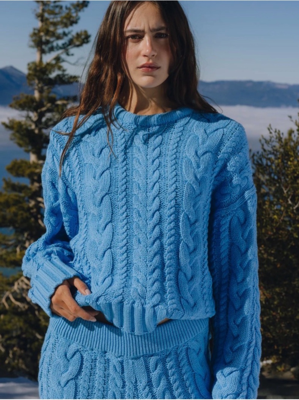 Daily Drills malibu Cable-Knit oversized Sweater
